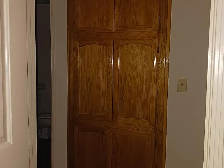 Storage cabinets.