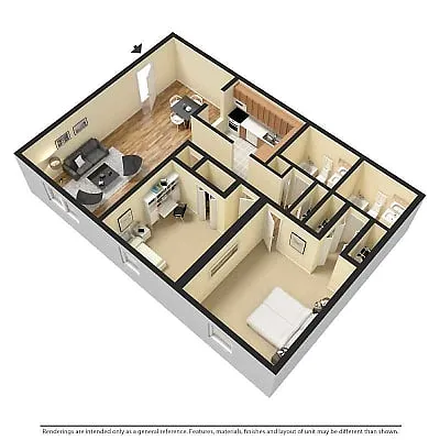 Floor plan 2 Bedroom