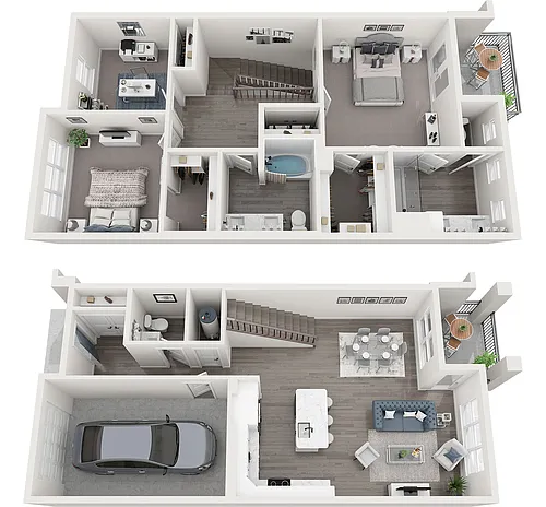 Floor plan Canvas - Townhome