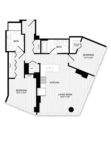 Floor plan 2 Bed/2 Bath-2A-5
