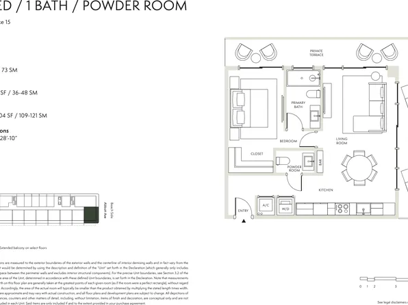 Residence 15 Plan, Ella Miami Beach