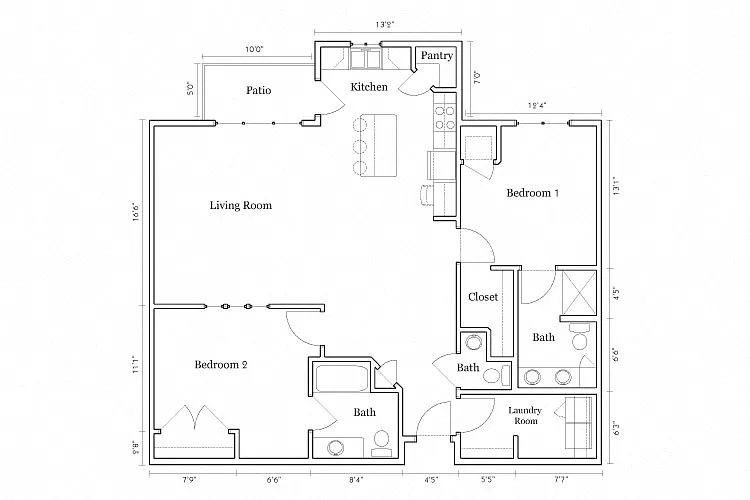Floor plan B6