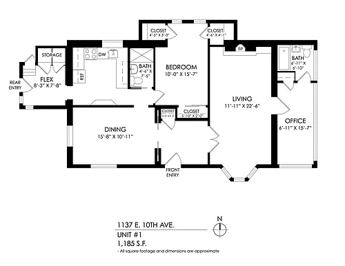 Floor plan 1 Bedroom