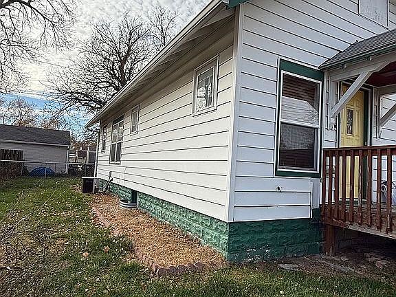 East side of house