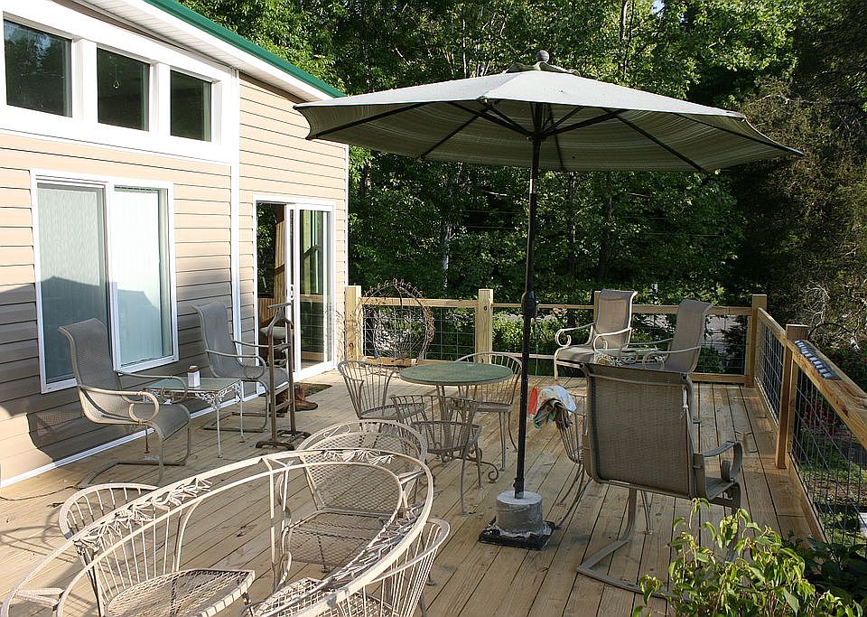 New deck/sliding glass door