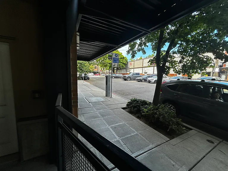 Looking out onto Russell Ave., towards Kangaroo and Kiwi.