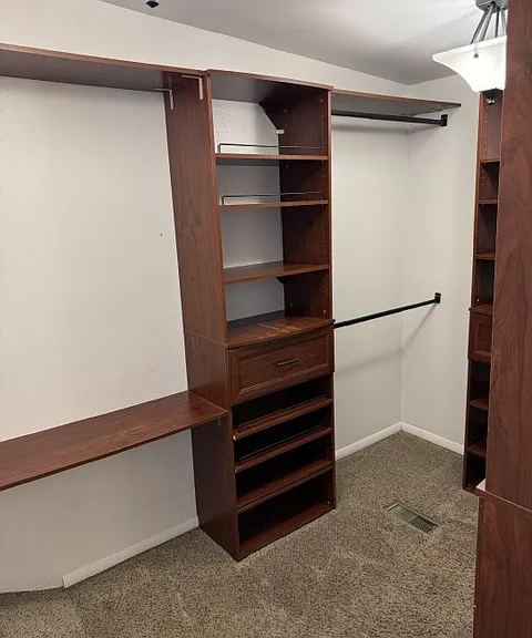 Master walk in closet