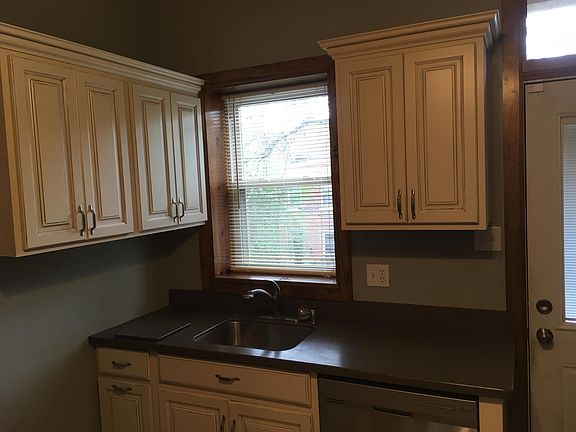 Kitchen sink overlooking yard