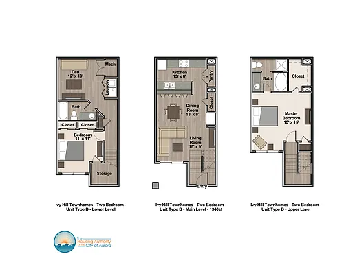 Floor plan 2 Bed TH Type D