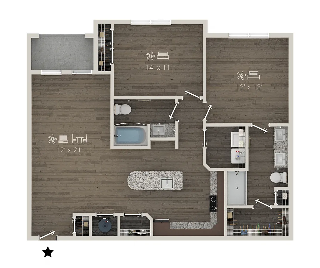 Floor plan B7
