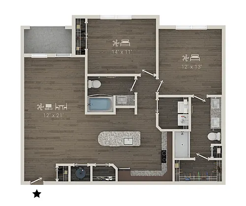 Floor plan B7