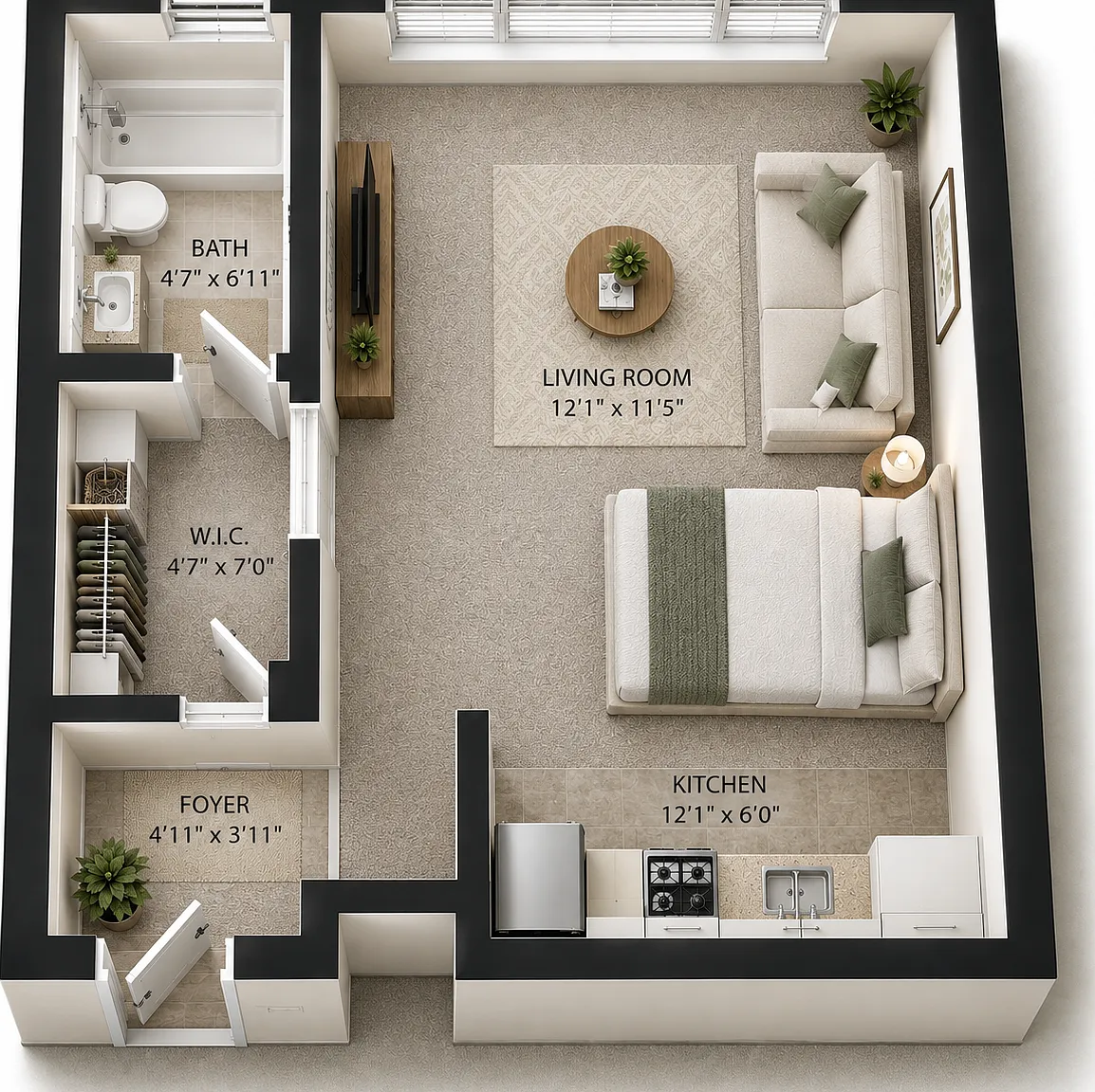 Studio, $949 — Photo 2
