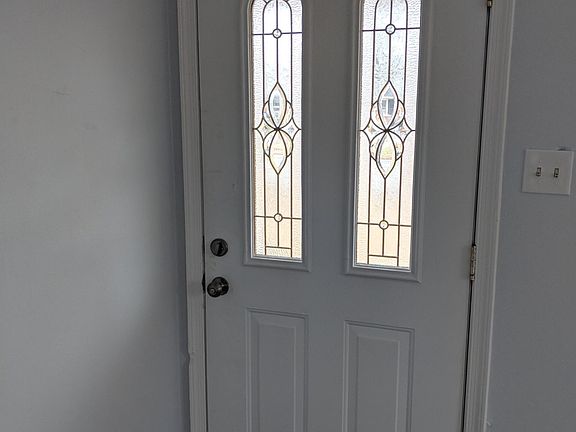 Freshly painted front door