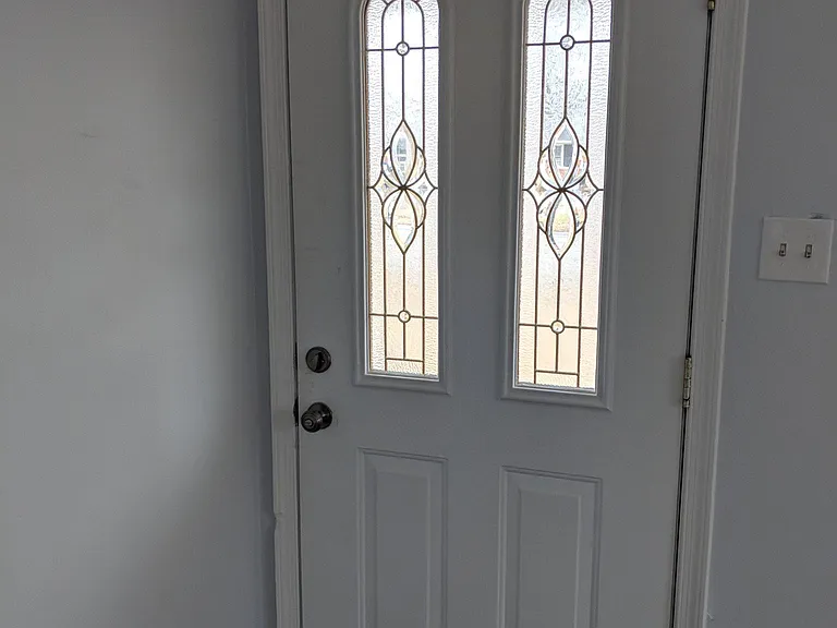 Freshly painted front door