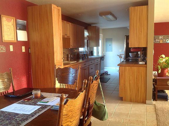 Dining room and kitchen