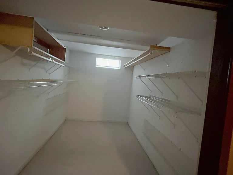 Large walk-in pantry in the basement