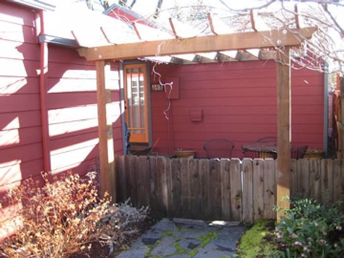 entrance to cottage