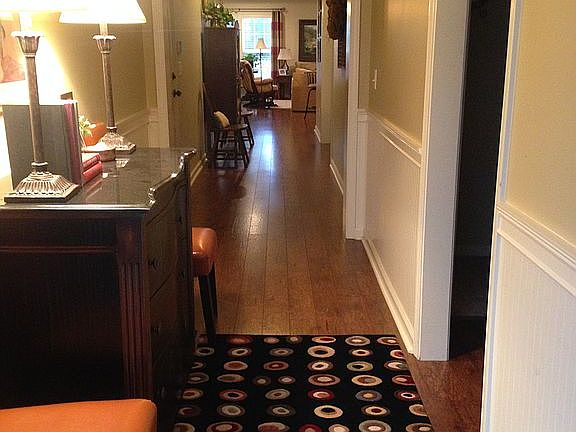Hallway front door to den