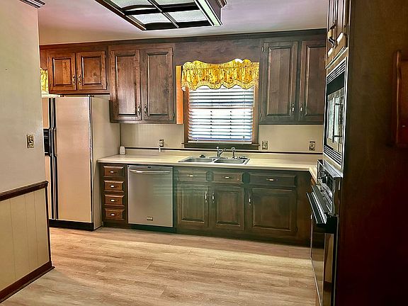 Kitchen from dining nook