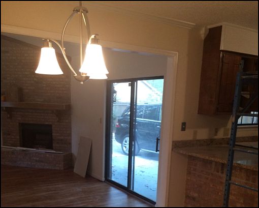 Dining, patio door