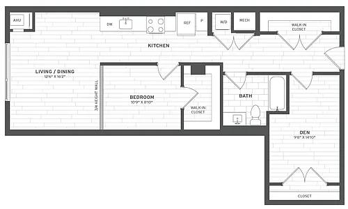 Floor plan J1.5 Den