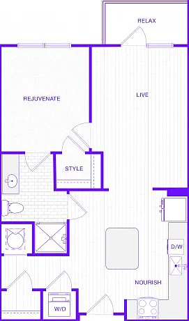 One Bedroom One Bath (749 SF) One Bedroom One Bath (749 SF)