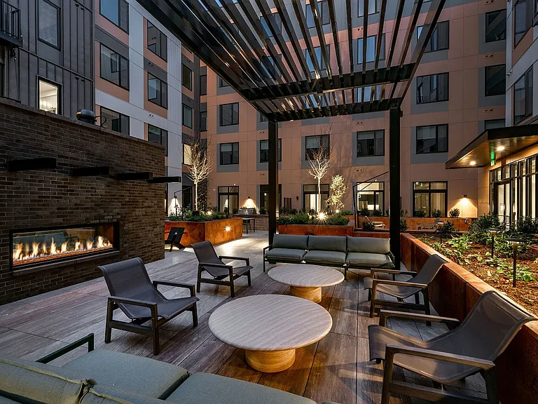 Courtyard with Fireplace