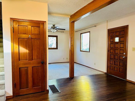 Taken from dining room into living room. Living room is twice the size that this picture shows.