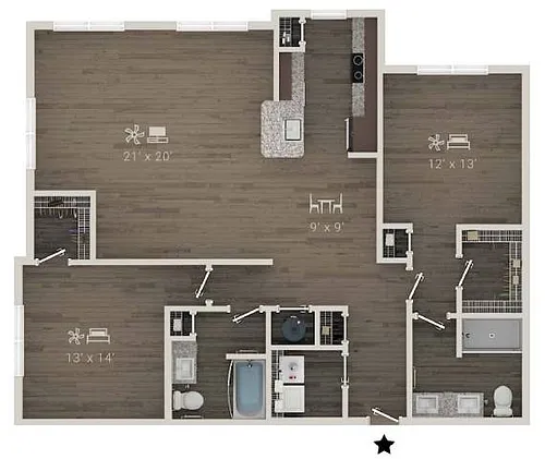 Floor plan B2-ALT