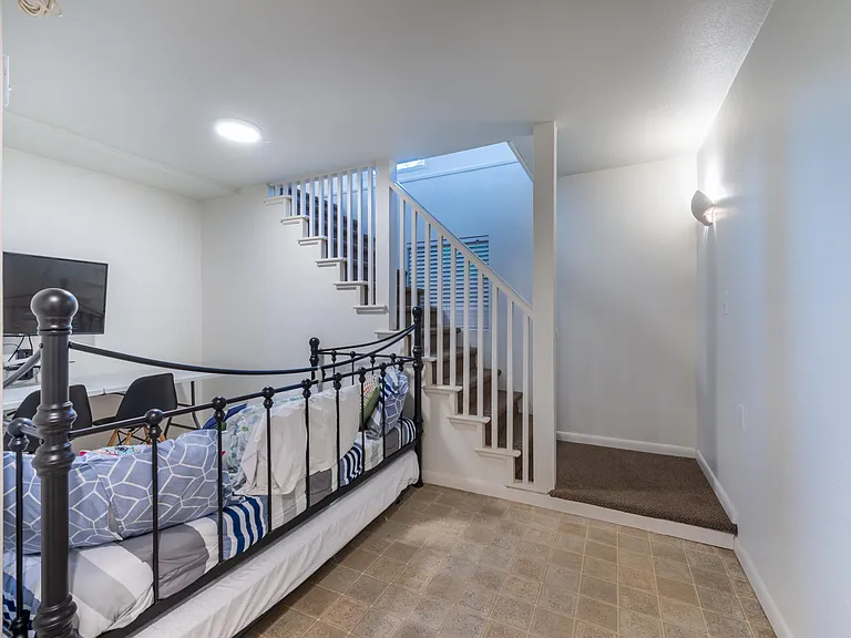 Downstairs work/play area
