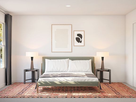 Spacious primary suite