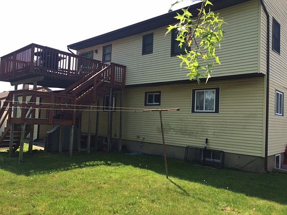 Rear of property