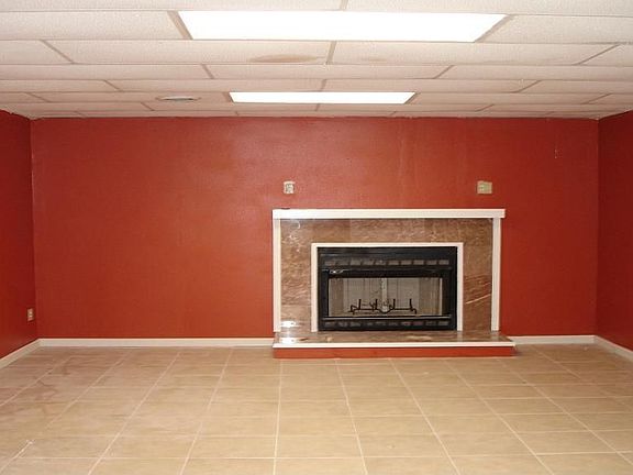 entertainment area in basement