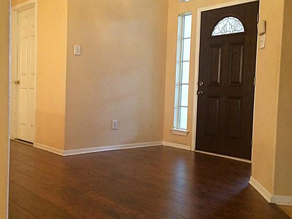 View of the foyer from the formal living area.