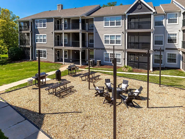 Circle around and enjoy our courtyard paradise suited for cookouts or smores.