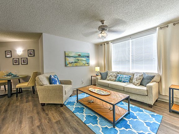 Madalyn Landing Apartments | Palm Bay, FL | Living Area with Plank Wood Flooring