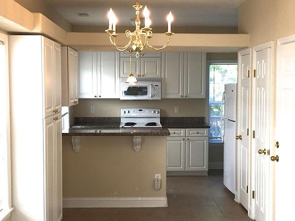 View of kitchen from dining room