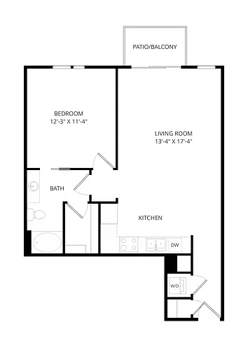 Floor plan B23 1X1