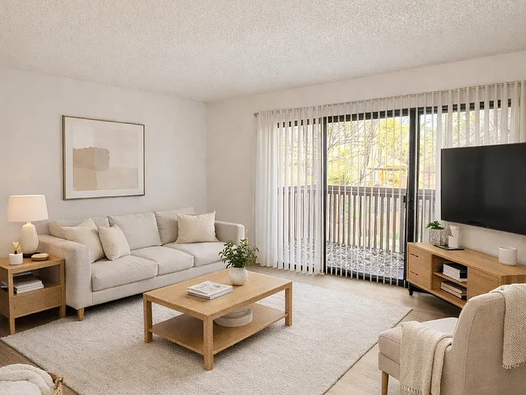 Living Room - Remodeled Unit - AI Staged