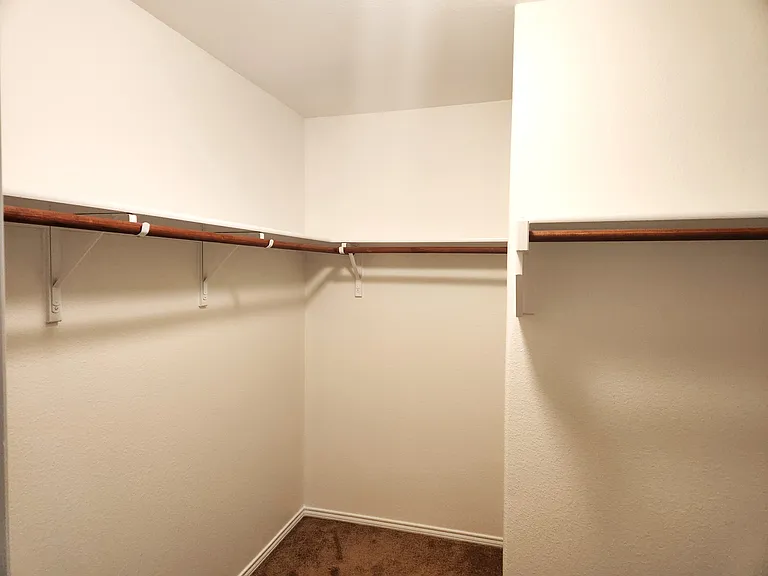 Walk-in closet in primary bedroom
