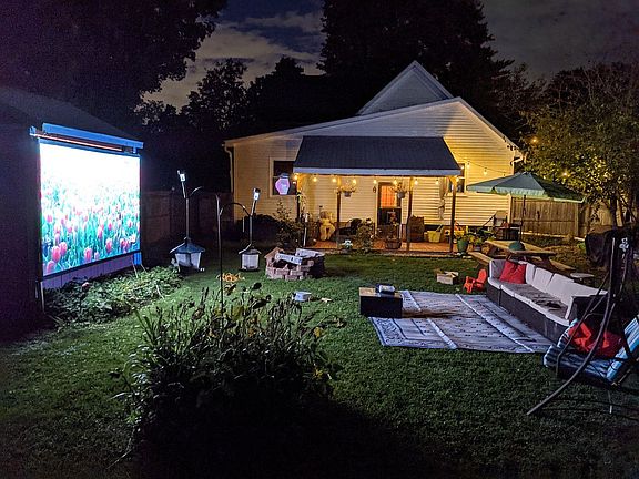 Backyard movie night!