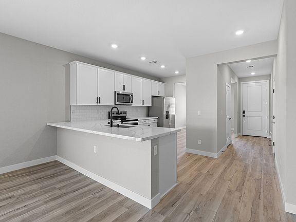 Each kitchen comes with upgraded appliances included.