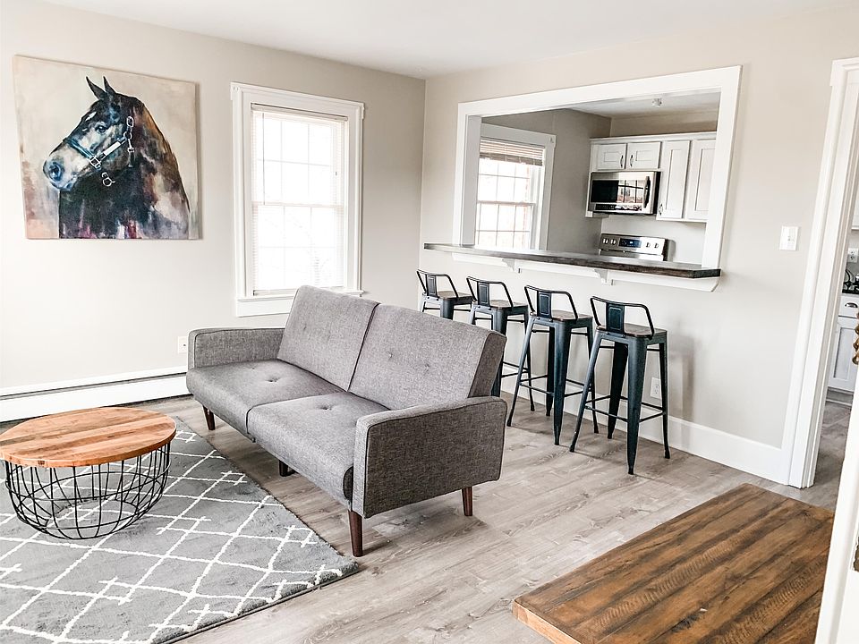 Living room with sleeper sofa.