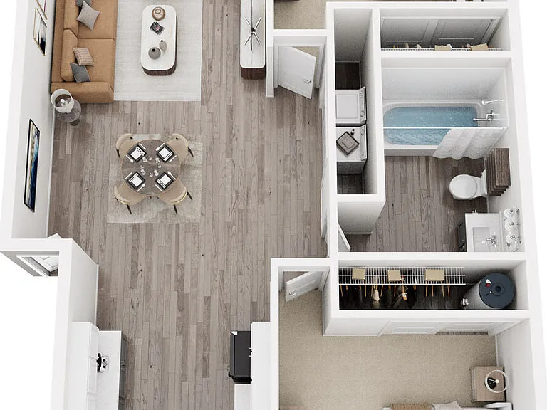 Two Bedroom floor plan Linden Highlands