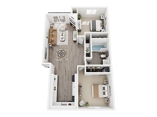 Floor plan Two Bedroom