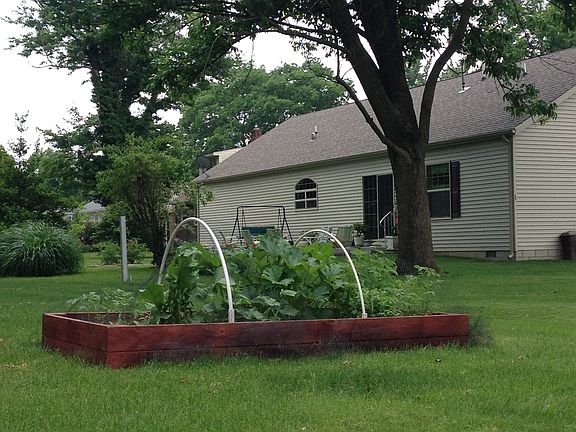 2 raised garden beds