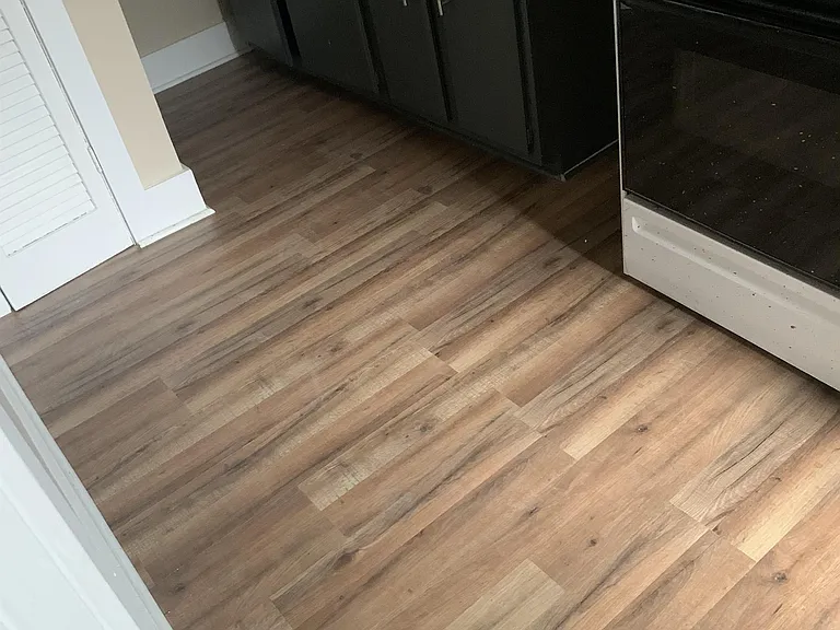 Large galley kitchen with pantry closet
