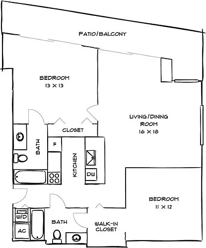Floor plan Gallery 2A