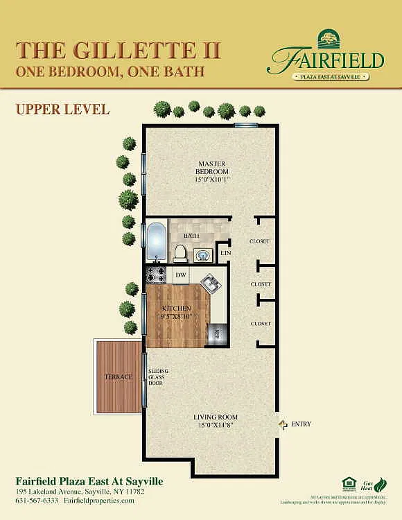 Floor plan The Gillette II Upper