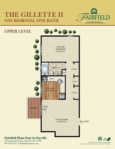 Floor plan The Gillette II Upper